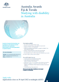 intake 2023 disability factsheet cover page